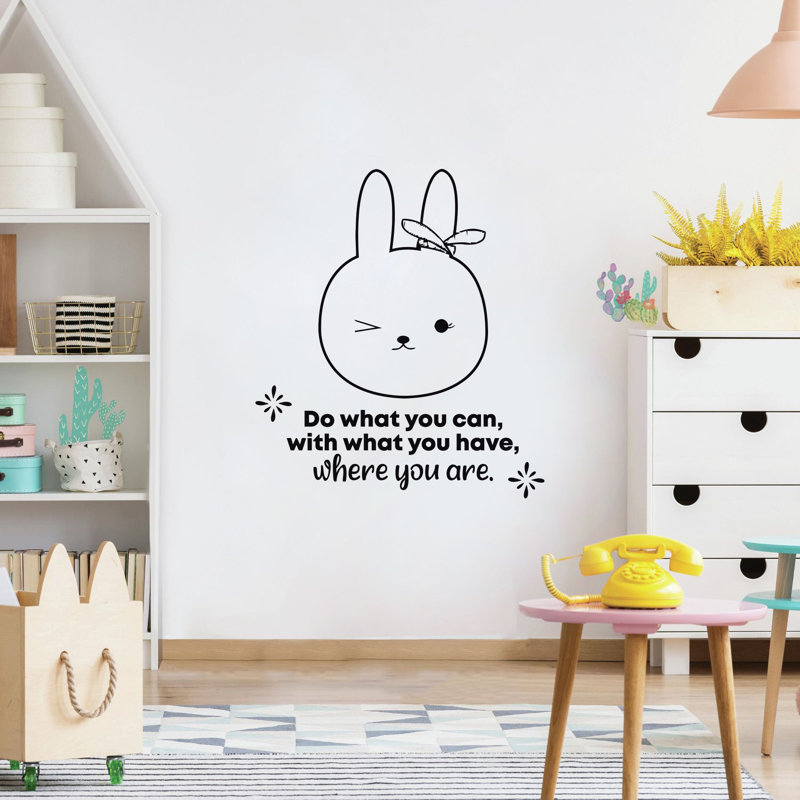 Text & Numbers Wall Decal, 10" H x 10" W x 0.05" D