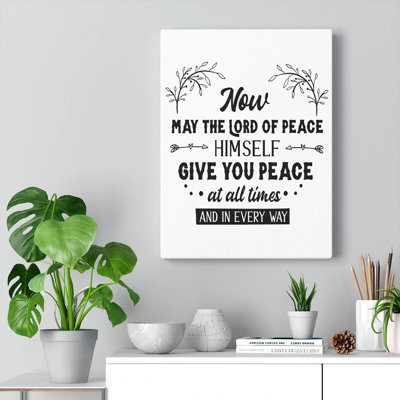 Lord Of Peace - Wrapped Canvas Print