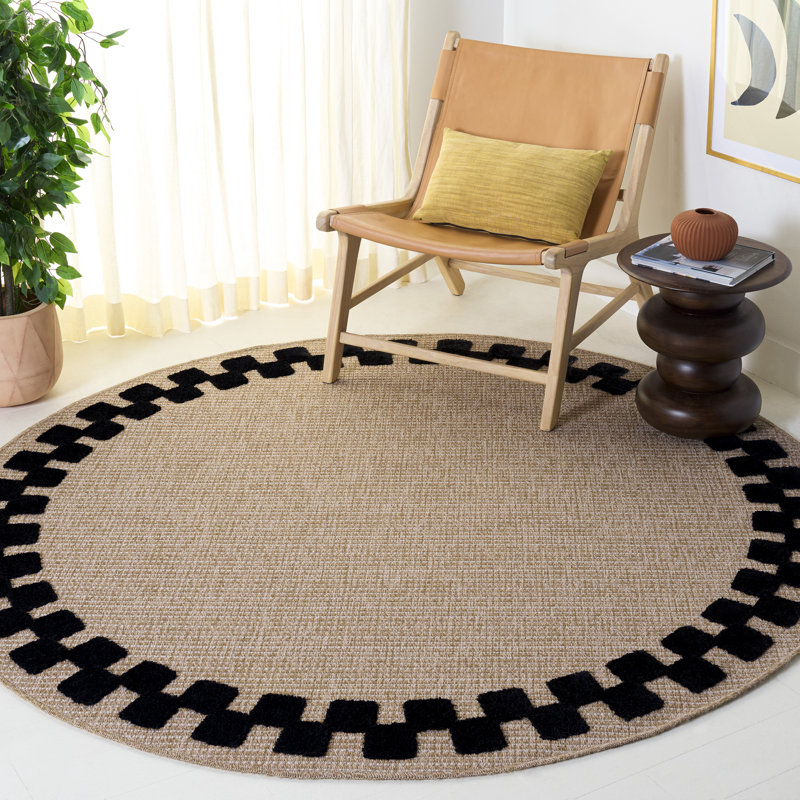 Clayton 100 Solid Color Rug, Round 6'7"
