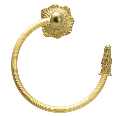 Porte-serviettes en acanthe, anneau de roseau droit, style Renaissance
