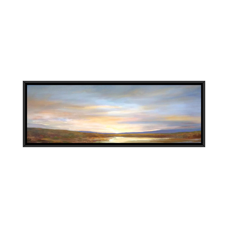 «Autumn Light», reproduction sur toile, H 12 po x l 36 po x P 1,5 po, Toile avec cadre noir