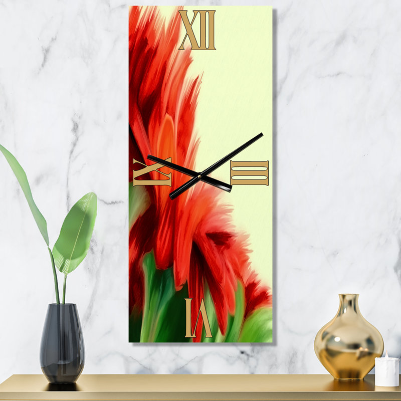 Horloge murale florale, Grand