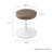 Lippa Vegan Leather Round Stool-108574834