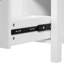 Meuble-lavabo de 24 po avec lavabo encastré en céramique, portes à fermeture en douceur, rangement intelligent pour les serviettes et poignées en alliage d'aluminium à double fonction avec pied en bois massif
