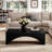 Claverton Modern Black Coffee Table with Ribbed Curved Base-582016427