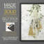 Impression encadrée de la collection B de Weathered Aspen Wreath - bois massif-596173235-596173135