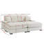 Canapé modulaire modulaire, canapé 4 places surdimensionné avec 2 repose-pieds et 2 coussins, polyvalent et confortable pour les salons modernes