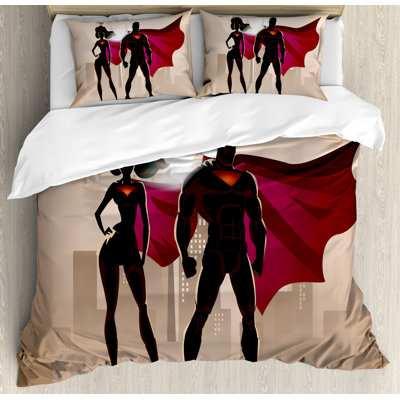 Superhero Modern & Contemporary Duvet Cover