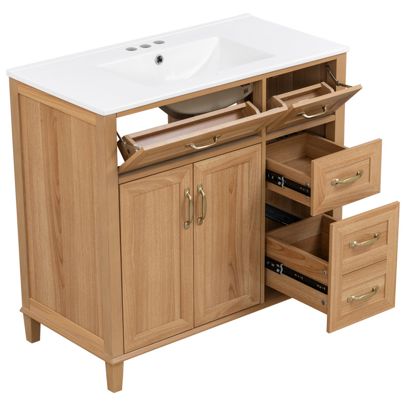Meuble-lavabo 36 po avec lavabo en céramique
