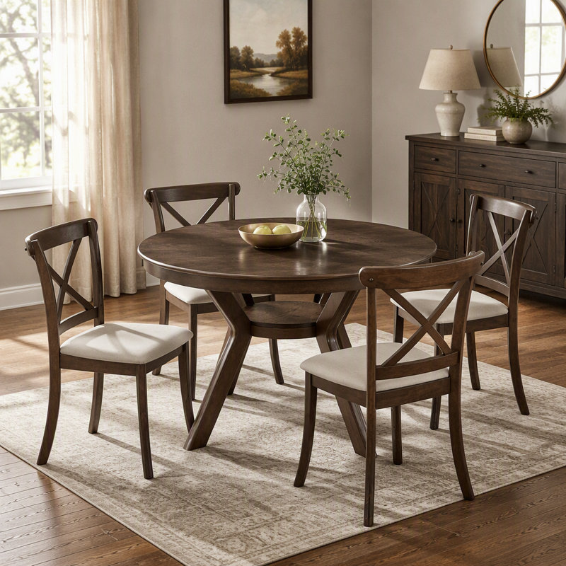 Table de salle à manger, Brun