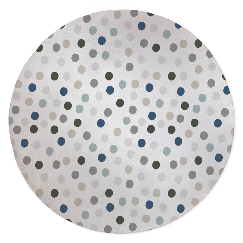 Always Polka Kids Play Mat, Round 5'