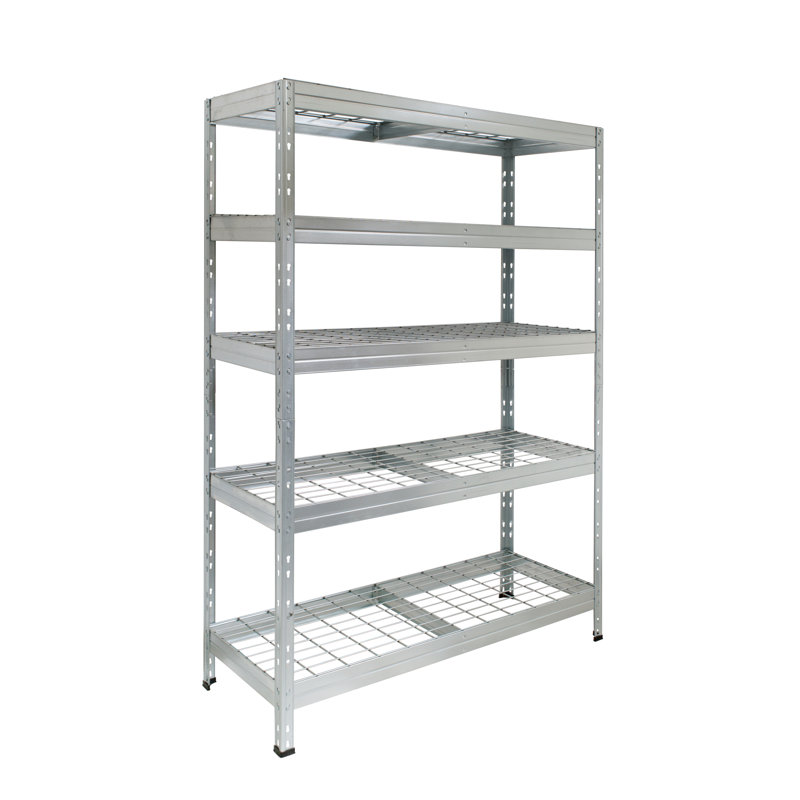 Galvanized 5-Tier Wire Shelving Unit 71x35x18 in for Garage and Kitchen