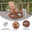 Baltazar Polyresin Wood Indoor/Outdoor Adirondack Rocking Chair-87316160