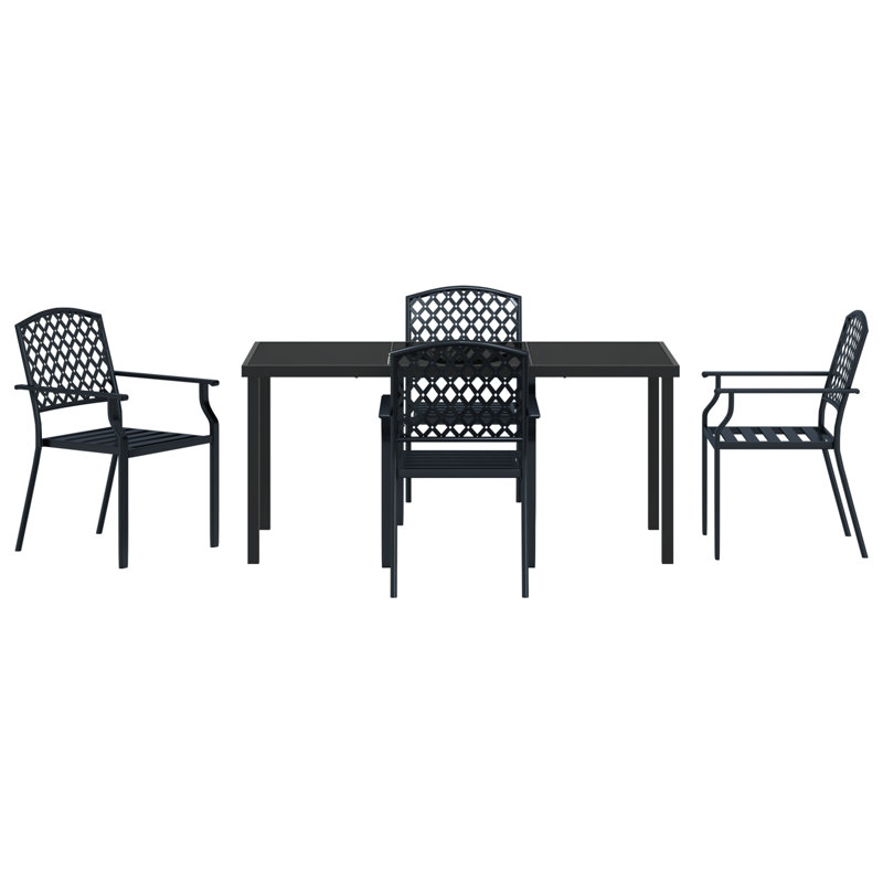 4 - Person Patio Dining Set with Rectangular Table