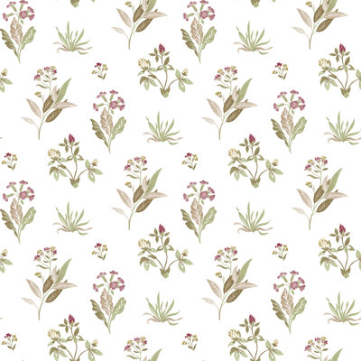 Rouleau de papier peint à motif floral EcoDeco Cottage Chic