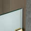 Porte de douche à charnière pivotante simple sans cadre l 50 à 51 po x H 76 po, verre trempé incassable de 3/8 po (10 mm) d'épaisseur-107531495