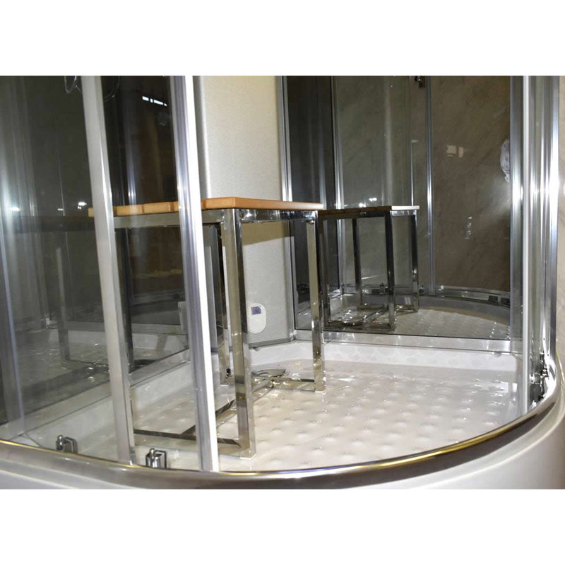 Vidalux SS80 Quadrant Steam Shower Enclosure, Mirror