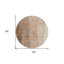 Tapis rond 8 po beige