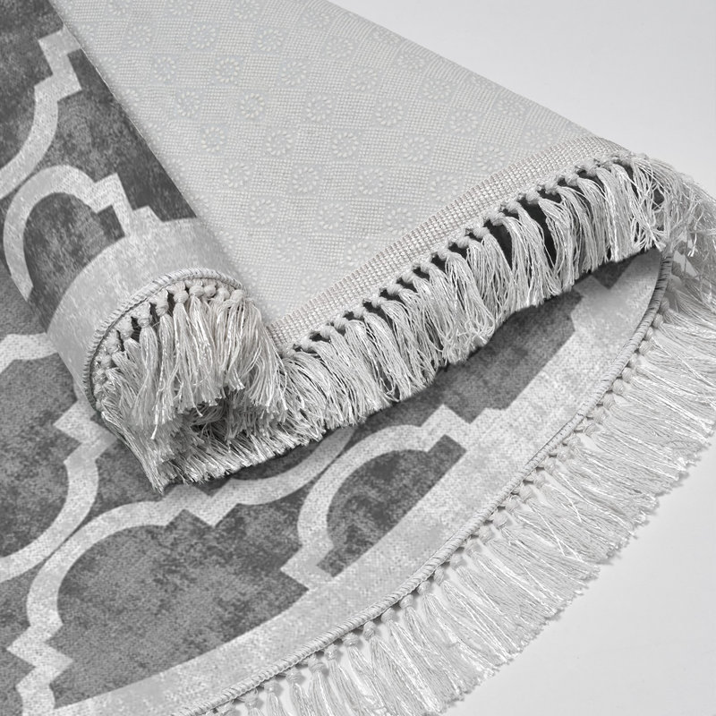 Geometric Indoor Rug, Oval 3' 11" x 5' 11"