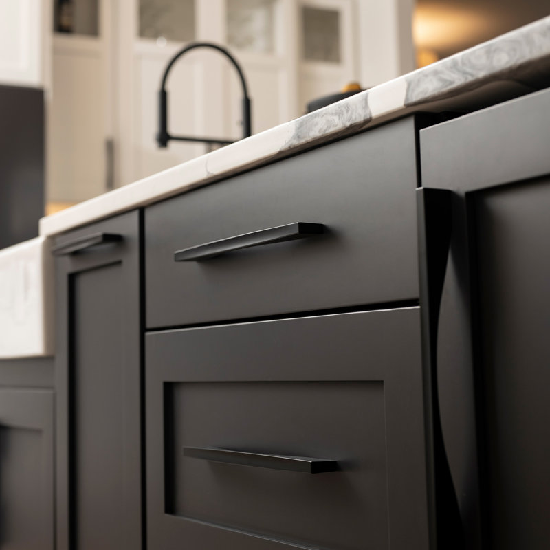 Channel Bar Pull, 6 5/16'', Matte Black