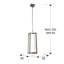 Navarrette 1 - Light Polished Stainless Steel LED Square/Rectangle Pendant