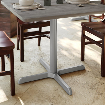 Beverly Restaurant Table X-Base with 3" Dia. Table Height Column