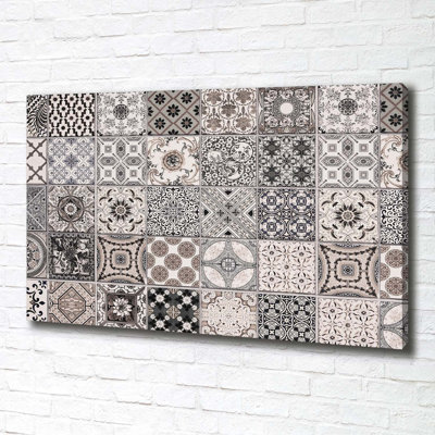 Ceramic Tiles - Wrapped Canvas Print