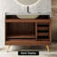 Meuble-lavabo autoportant moderne 36 po avec 1 armoire et 5 tiroirs, comptoir en pierre frittée, lavabo en céramique et pieds en acier inoxydable-1980152395-2036382739