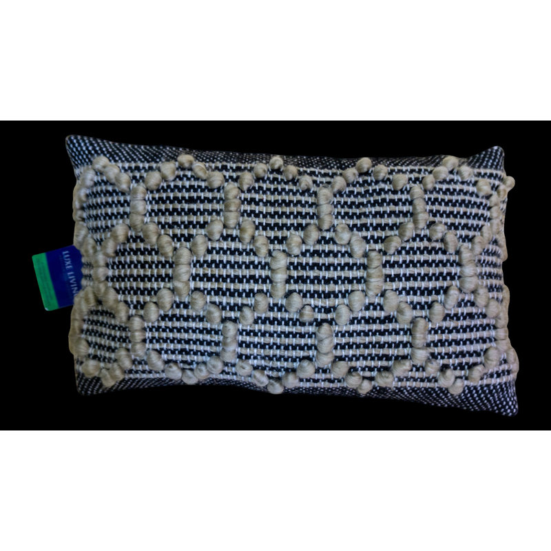 Recycled PET Cushion Navy Honeycomb