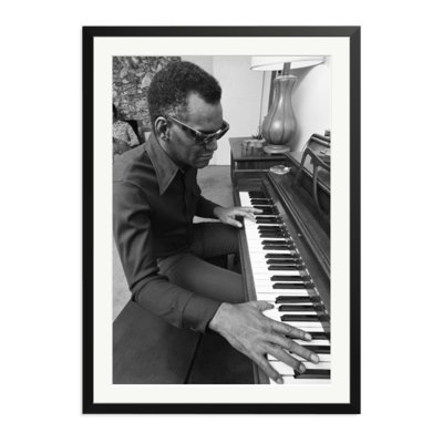 Ray Charles at home