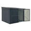 Globel 6 X 6 Green Metal Bike Shed-120901617