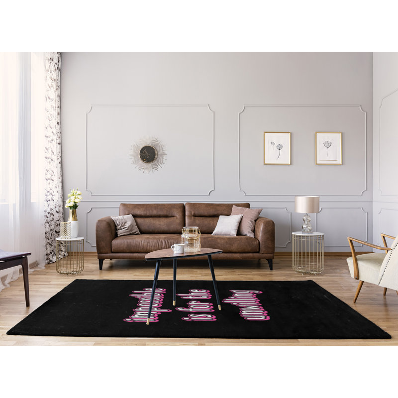 Quotes Chenille Indoor Rug, Rectangle 8' x 10'