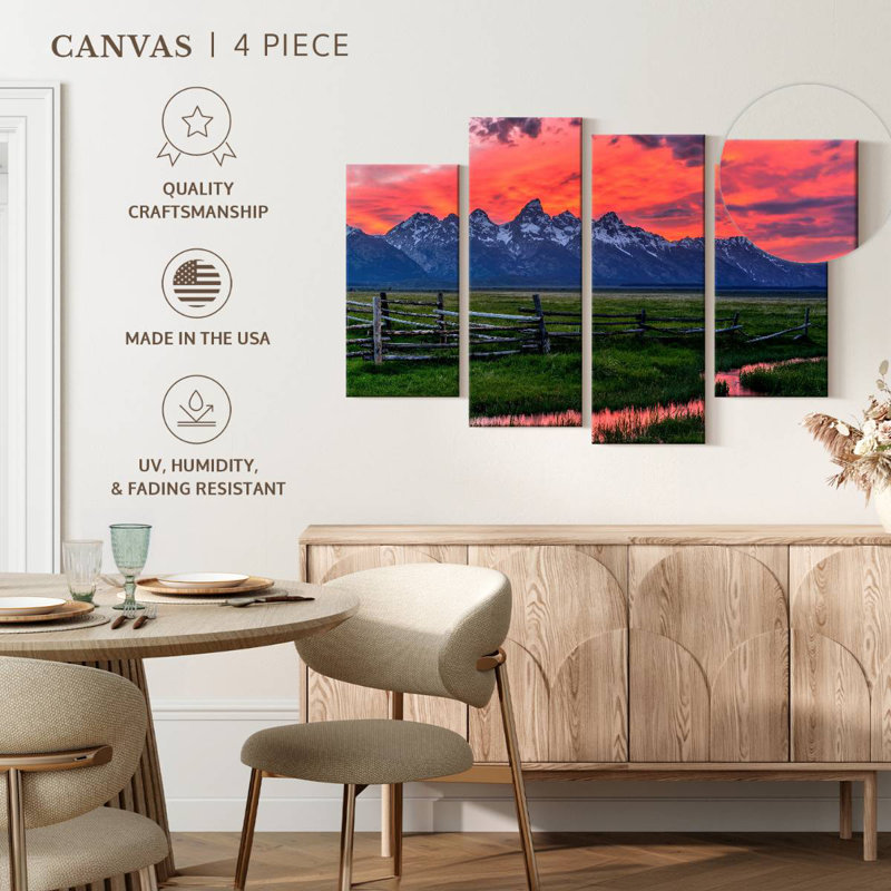 Alvord Grand Teton Sunset, H 22 po x l 36 po