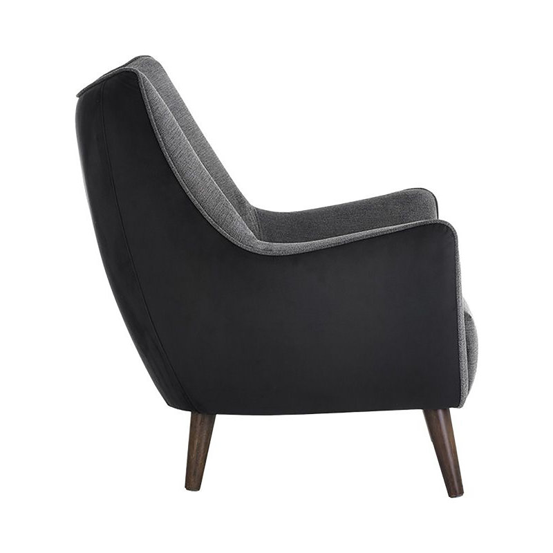 Sorrel Tufted Lounge Chair, Black