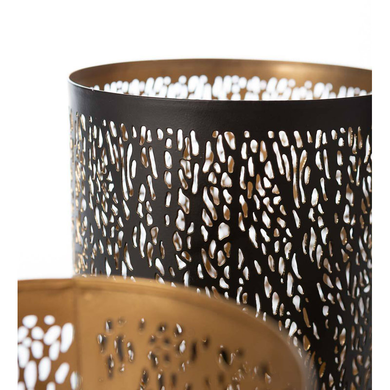 Ensemble de lanternes de table en métal 3 pièces