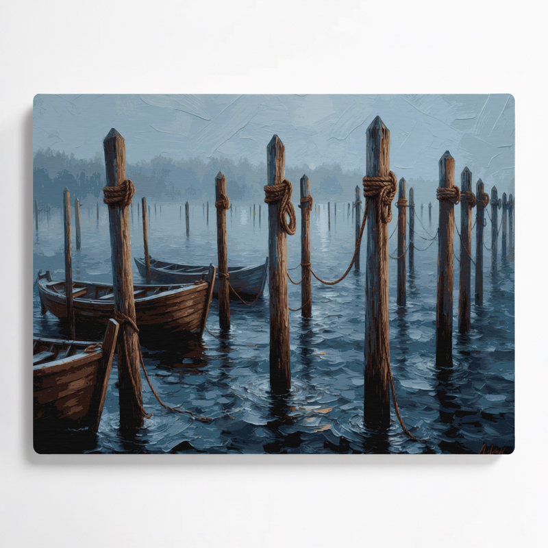 Art mural bleu nautique
