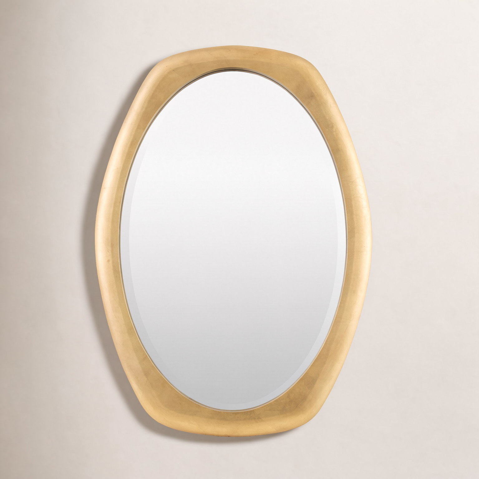 Ancram Antique Brass Accent Mirror, 34.25" x 23.38"