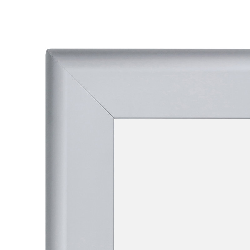 Snapezo Snap Frame Wide Series, Front Loading, Aluminum Poster Frame, 30" x 46", Silver