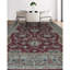 Ziegler Wool Oriental Area Rug in Wine/Beige