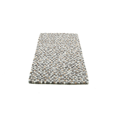 Lauge Hand Felted Wool Beige Rug
