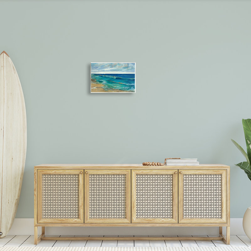 Abstract Pattern Beach Wall Plaque Art by Scott Brems, 10" H x 15" W