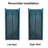 34 To 35-3/8 In. W X 72 In. H Bi-Fold Semi-Frameless Shower Doors In Matte Black With Clear Glass