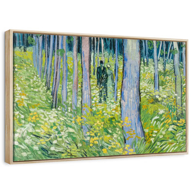 Sous-bois avec deux personnages