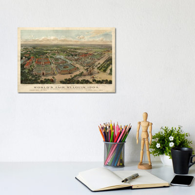 St. Louis World's Fair, 1904 by Vintage Apple Collection - Wrapped Canvas Print