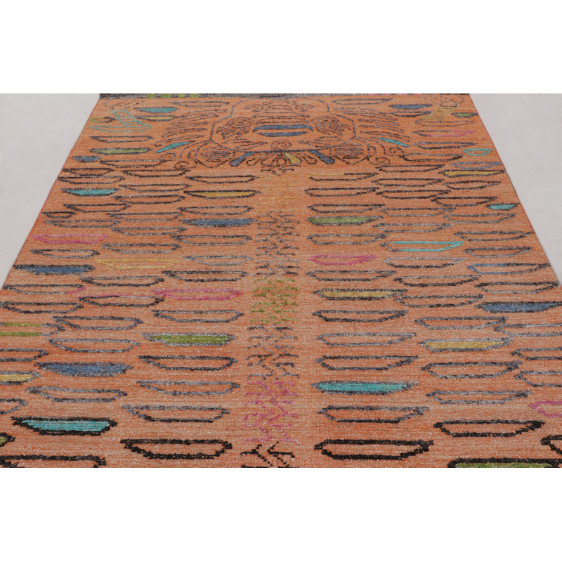 Hand Knotted Wool Area Rug