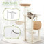 137.5cm H Tall Rattan Cat Tree