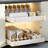 Rebrilliant Adjustable Pull Out Drawer Organizer Expandable(12.2"-20.3") Slide Out Drawer Organizers, Adjustable Width Cabinet Organization for Pantry,Under Sink and Bathroom (White)