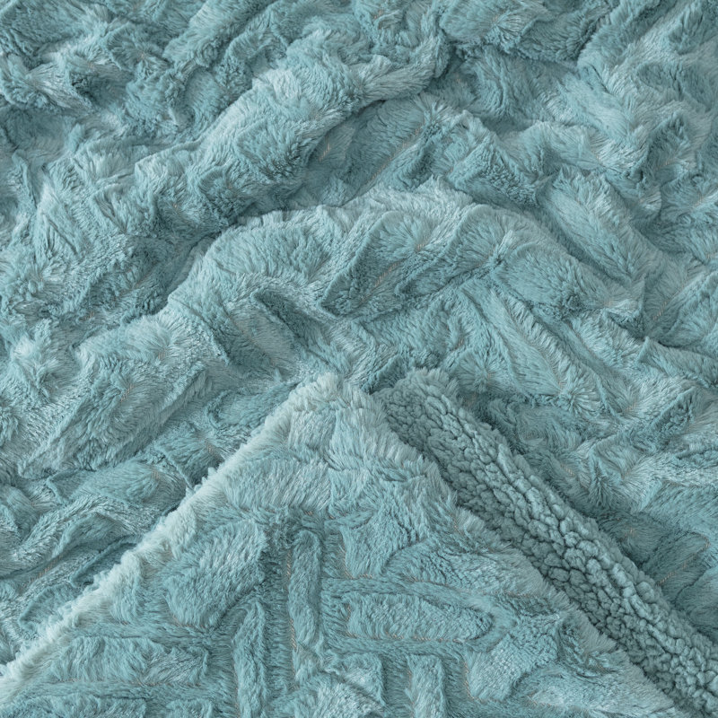 Couverture , Brun clair turquoise
