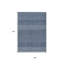 Tapis intérieur lavable à chevrons bleu marine et ivoire 8 pi x 10 pi