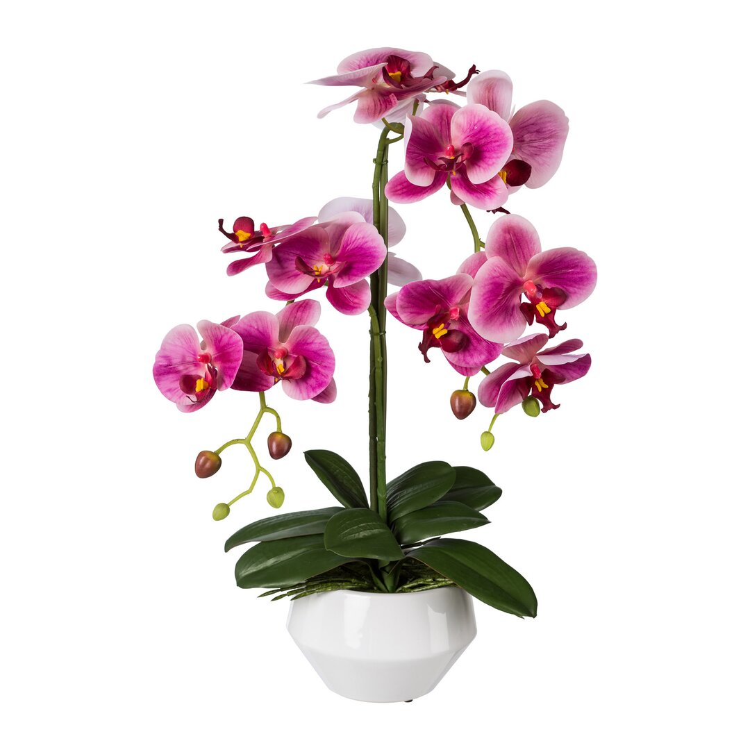 Kunstblume Orchideen-Arrangement im Topf